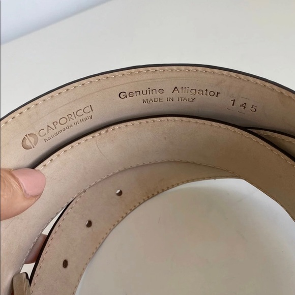 CAPORICCI REAL Genuine alligator belt - Picture 6 of 8